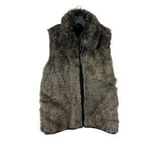 Lisa International Women's Fuzzy Front Warm Vest